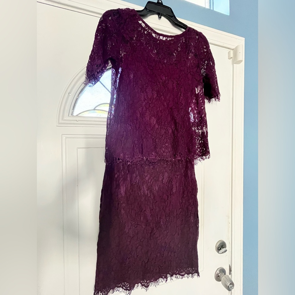 Simply Styled Rich Purple Skirt and Top